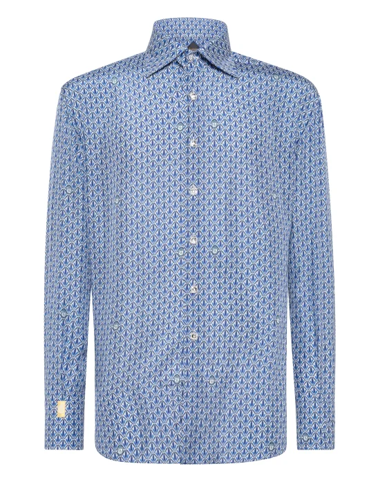 Shirt Gold Cut LS Flavio/Watch Flowers