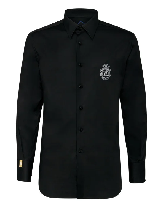 Shirt Silver Cut LS Milano/Watch Crest