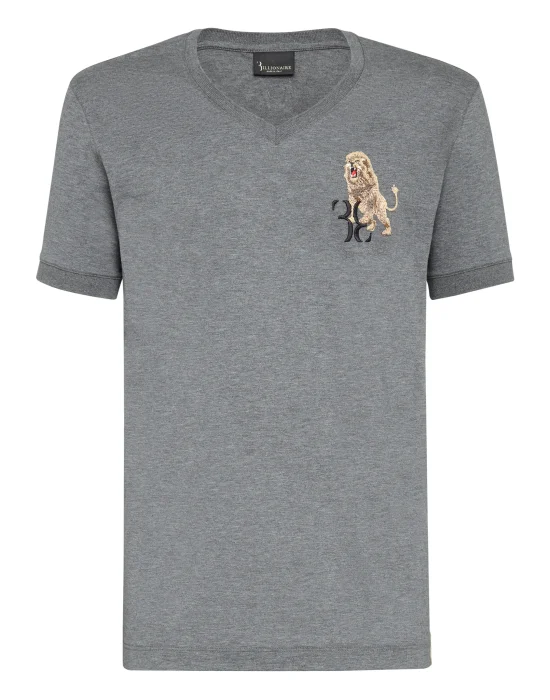T-shirt V-Neck SS Lion