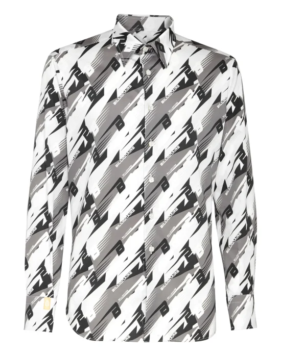 Shirt Silver Cut LS/Milano Cars Racing