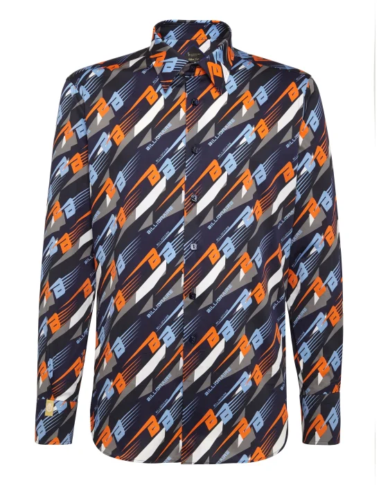 Shirt Silver Cut LS/Milano Cars Racing