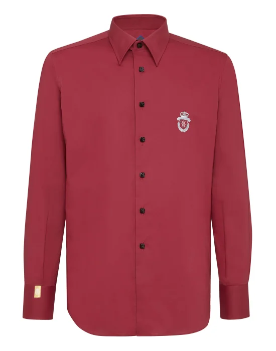 Shirt Silver Cut LS/Milano Crest