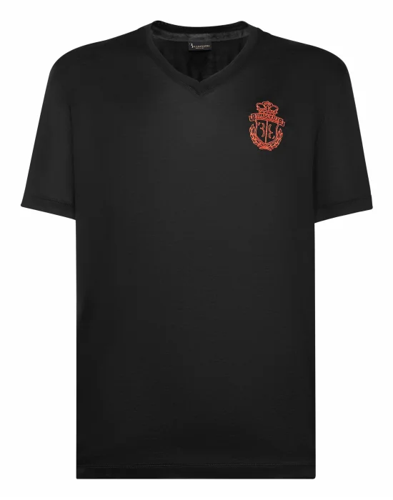 T-shirt V-Neck SS Crest