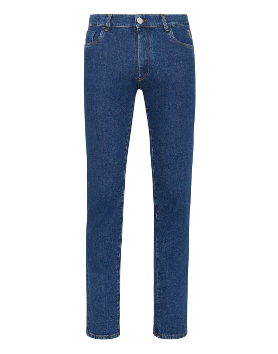Denim Super Straight Cut Embroidery Double B