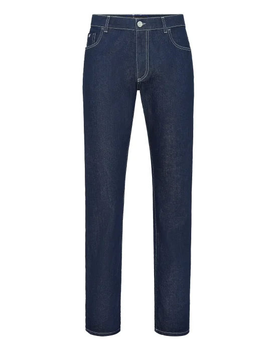 Denim Super Straight Cut Embroidery Istitutional