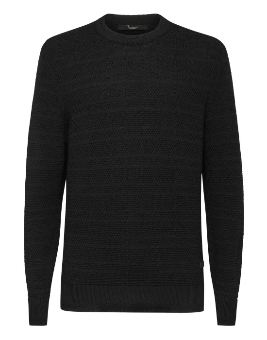 Merino wool Pullover Round Neck LS Istitutional