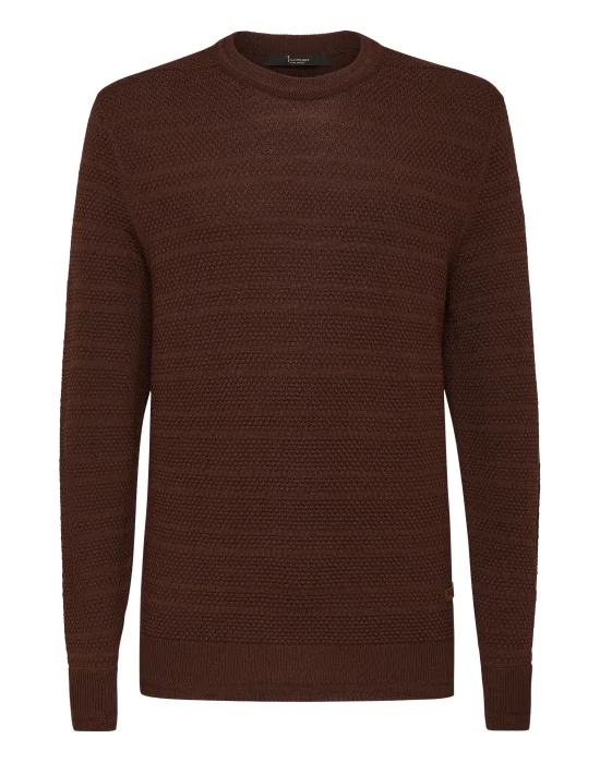 Merino wool Pullover Round Neck LS Istitutional