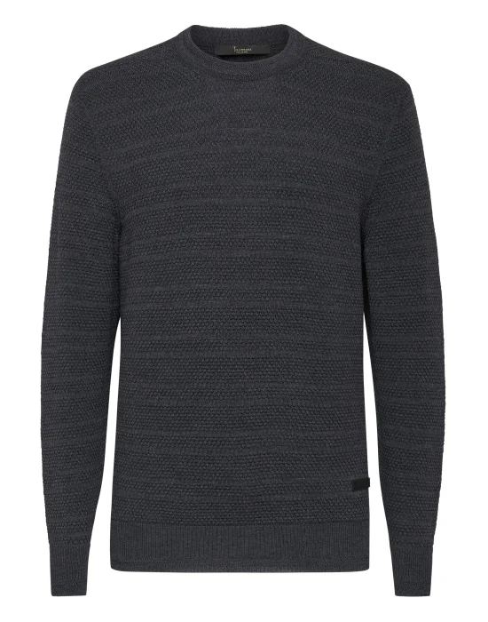 Merino wool Pullover Round Neck LS Istitutional