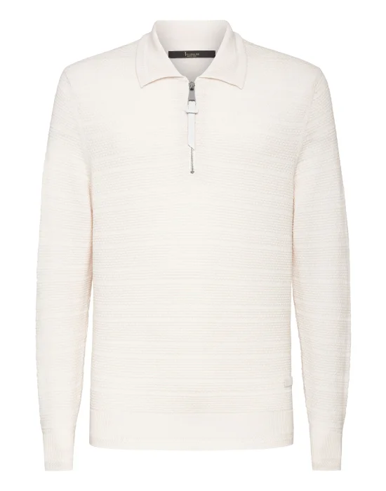 Merino wool Pullover zip mock Istitutional