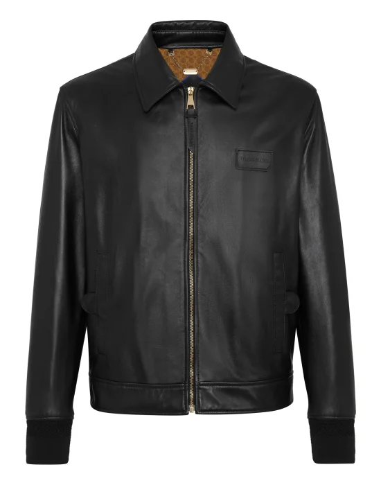 Leather Bomber Istitutional