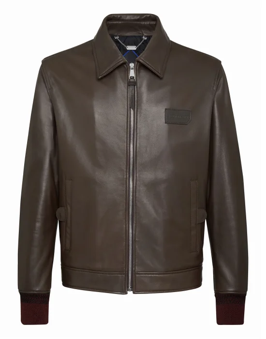 Leather Bomber Istitutional