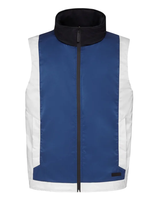 Color Block  Short Vest Istitutional