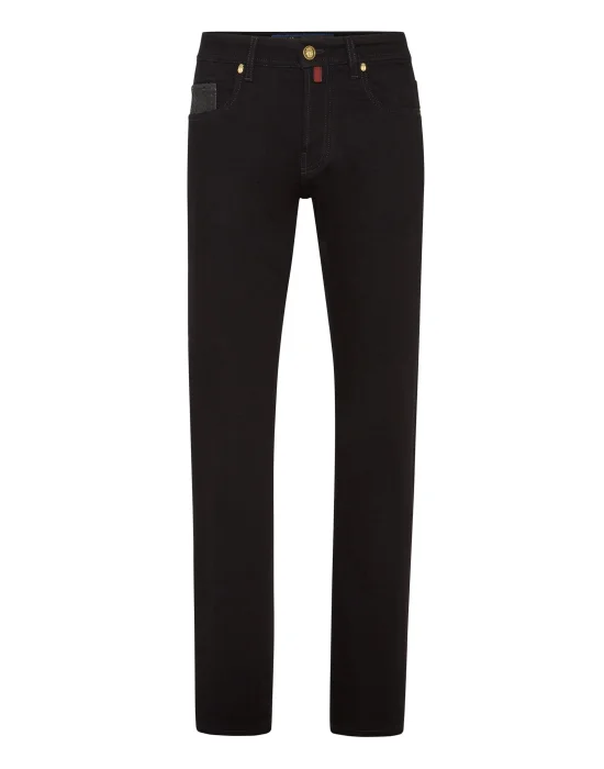 Denim Trousers Super Straight Cut Fit Elaphe