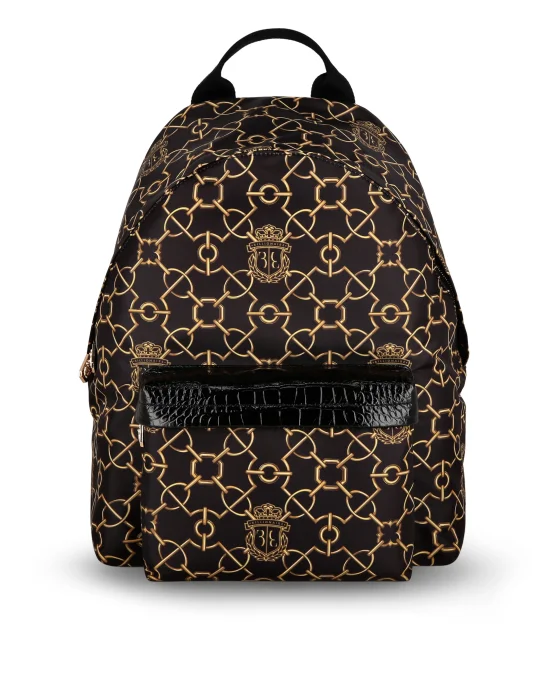 Crocco Printed Nylon Backpack