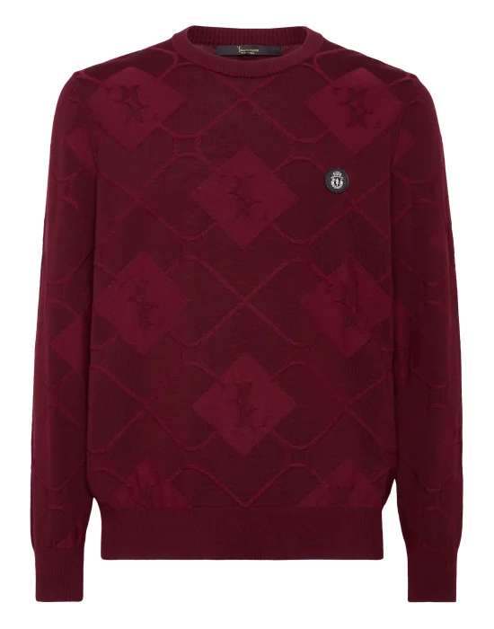 Silk/Wool Pullover Round Neck LS