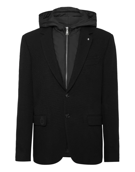 Blazer Jacket With Hoodie