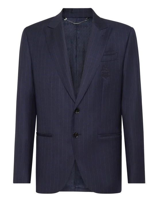 Wool Blazer Platinum Cut