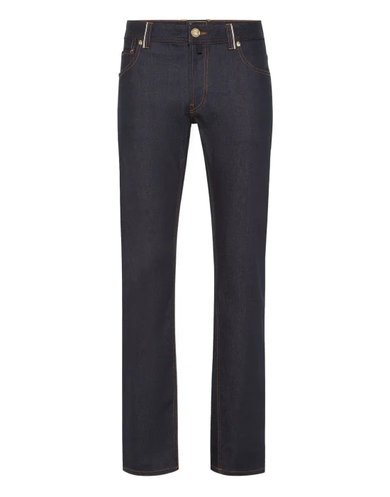 5 Pockets Super Straight Cut Jeans
