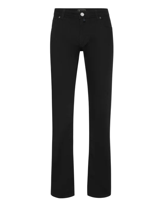 Embroidered 5 Pockets Regular Cut Jeans
