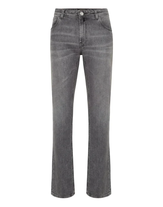 Embroidered 5 Pockets Regular Cut Jeans