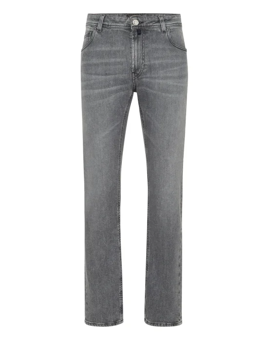 5 Pockets Super Straight Cut Jeans