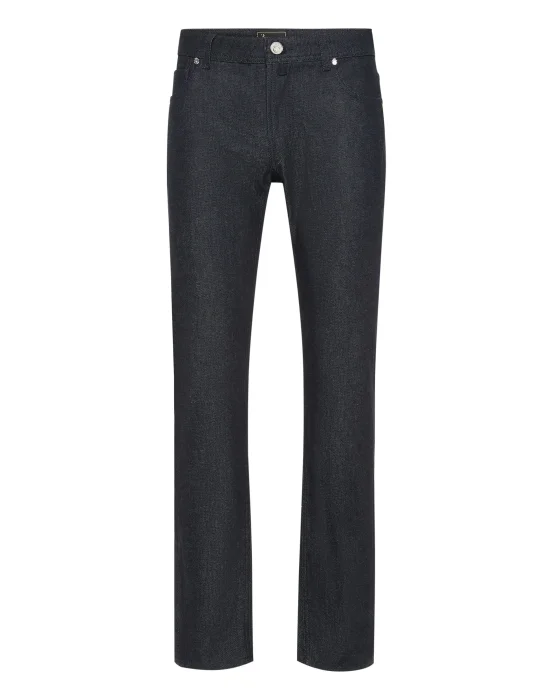 5 Pockets Super Straight Cut Jeans