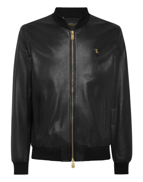 Basic Leather Bomber