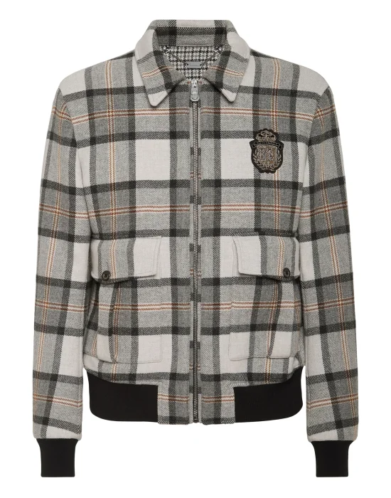 Wool Check Jacket Crest