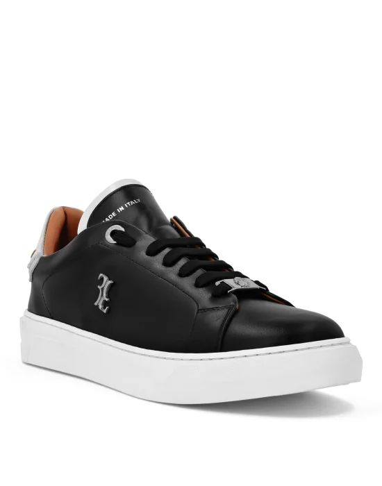 Nappa Leather Lo-Top Sneakers Crocco