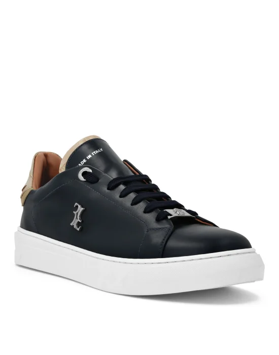 Nappa Leather Lo-Top Sneakers Crocco