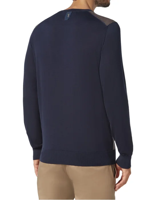 Pullover Round Neck LS Double B