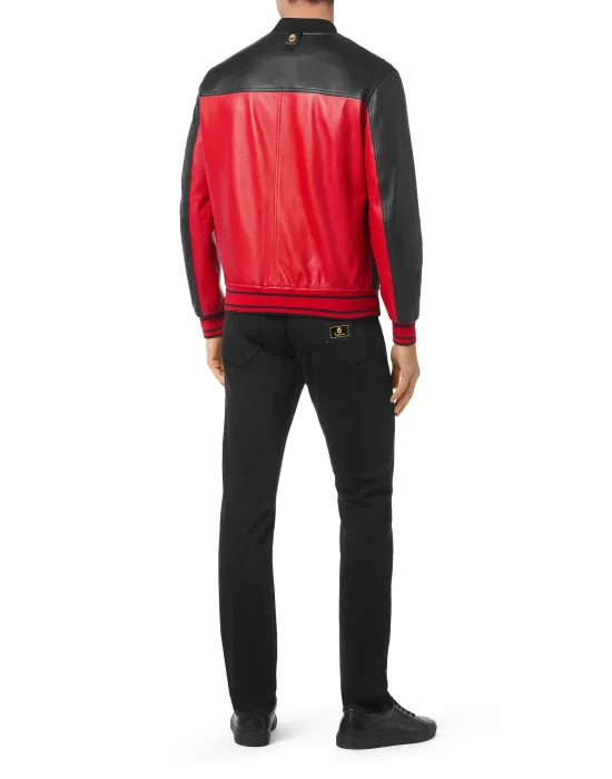Leather Bomber Double B
