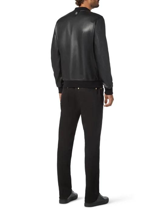 Leather Bomber Baroque