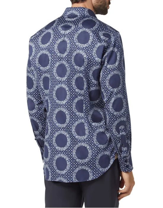 Shirt Silver Cut LS/Milano Paisley