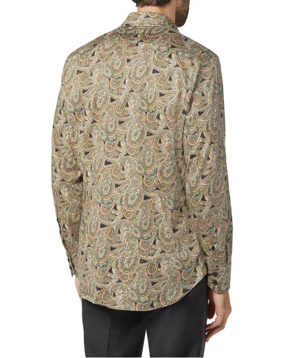 Shirt Gold Cut LS/Milano Paisley