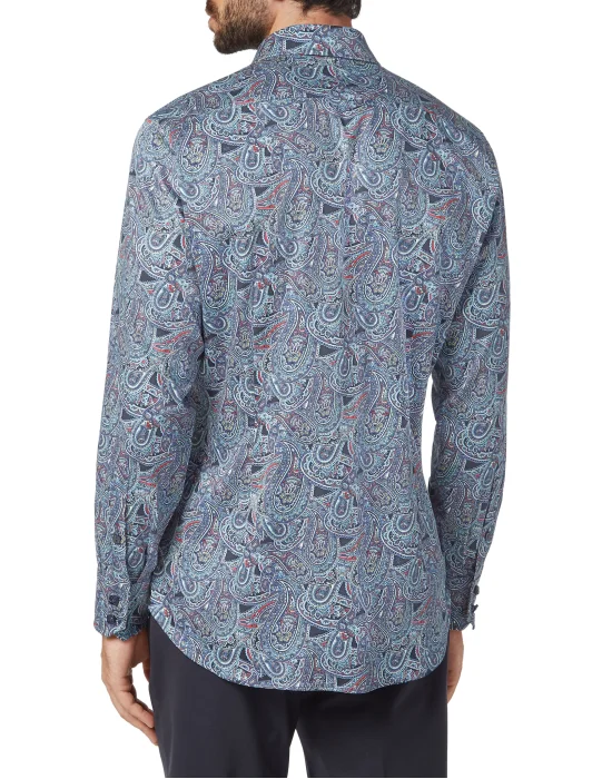 Shirt Gold Cut LS/Milano Paisley