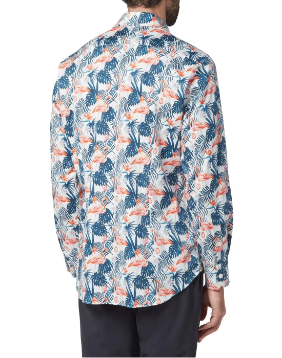 Shirt Silver Cut LS/Milano Palms