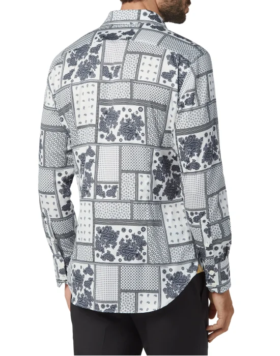Shirt Silver Cut LS/Milano Paisley