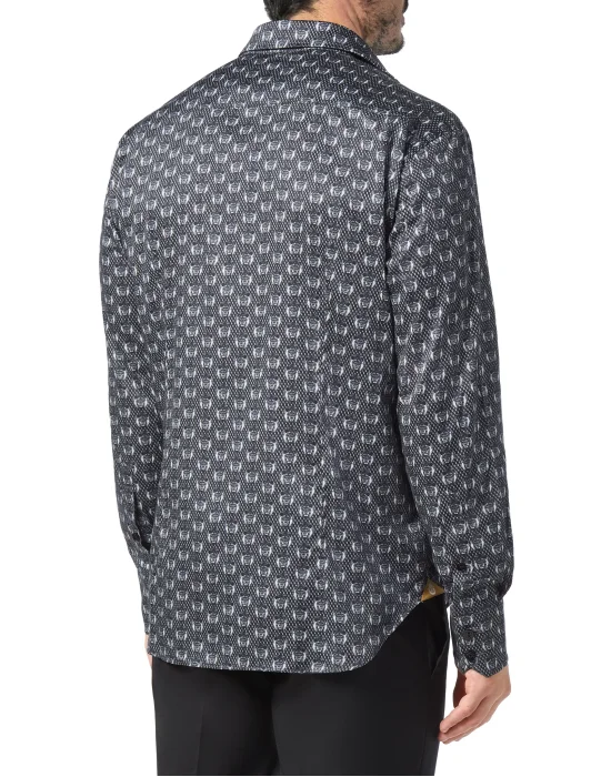 Shirt Gold Cut LS/Milano Lion