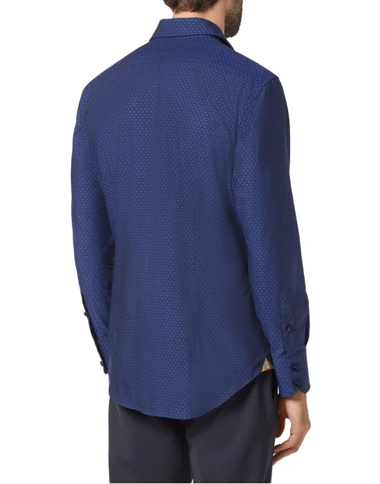 Shirt Silver Cut LS/Milano Flowers