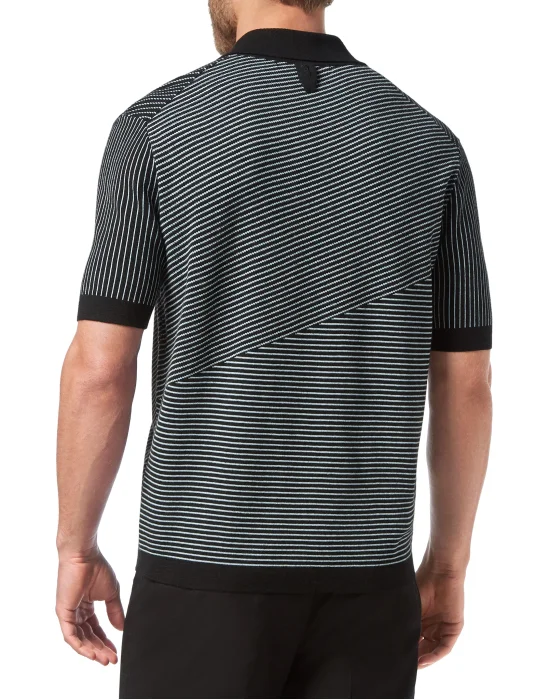 Wool and Cotton Pullover Polo-Neck SS Iconic