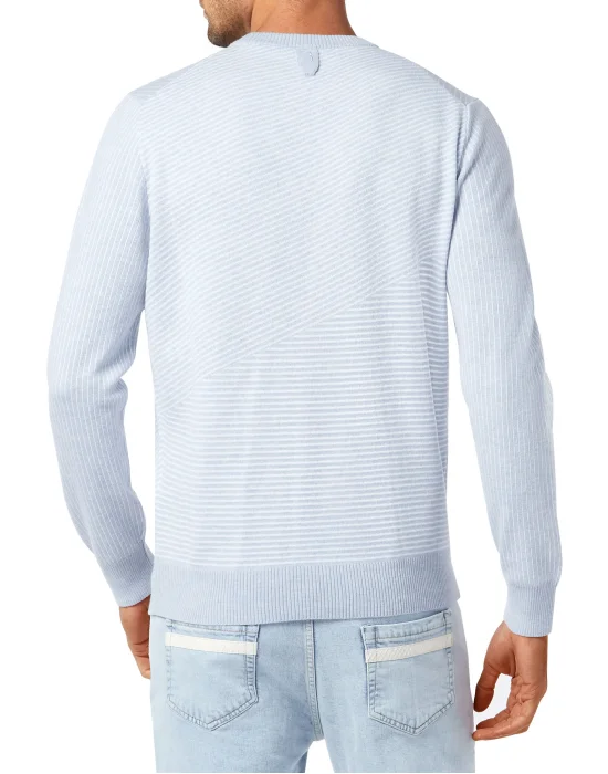 Wool and Cotton Pullover Round Neck LS Iconic