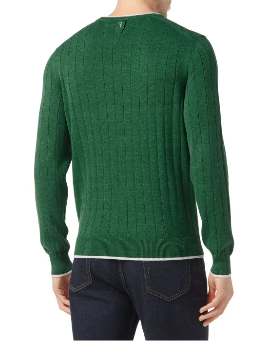 Wool/Cotton Pullover  LS