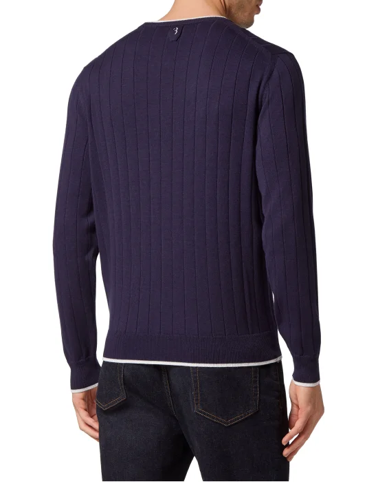 Wool/Cotton Pullover  LS