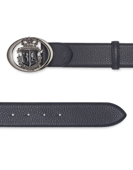 Deer Print Leather Belt
