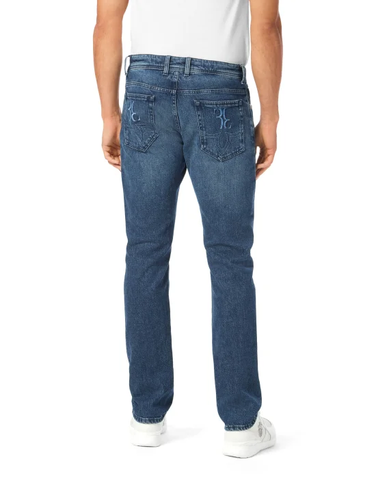 Denim Super Straight Cut Trousers