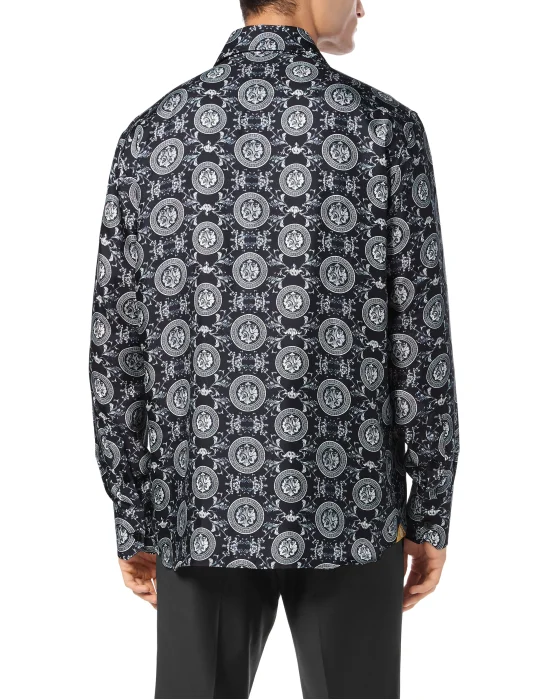 Silk Shirt Gold Cut LS