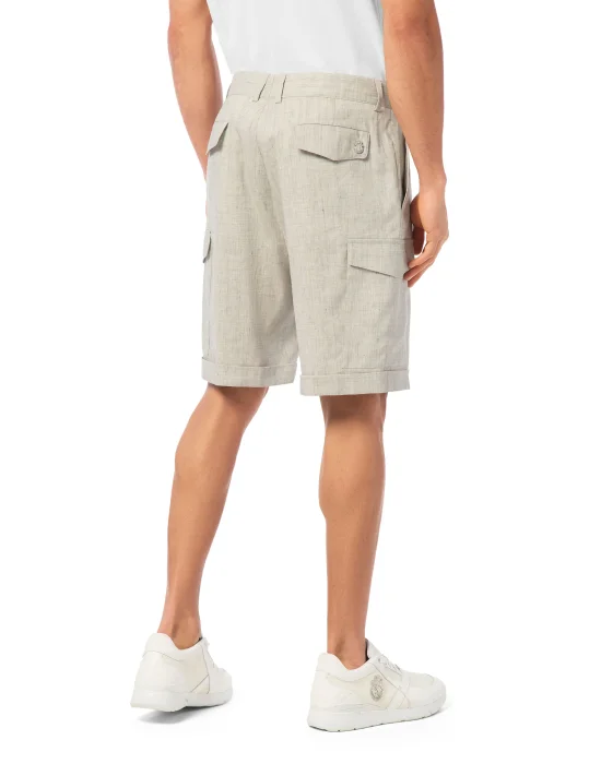 Linen Cargo Shorts