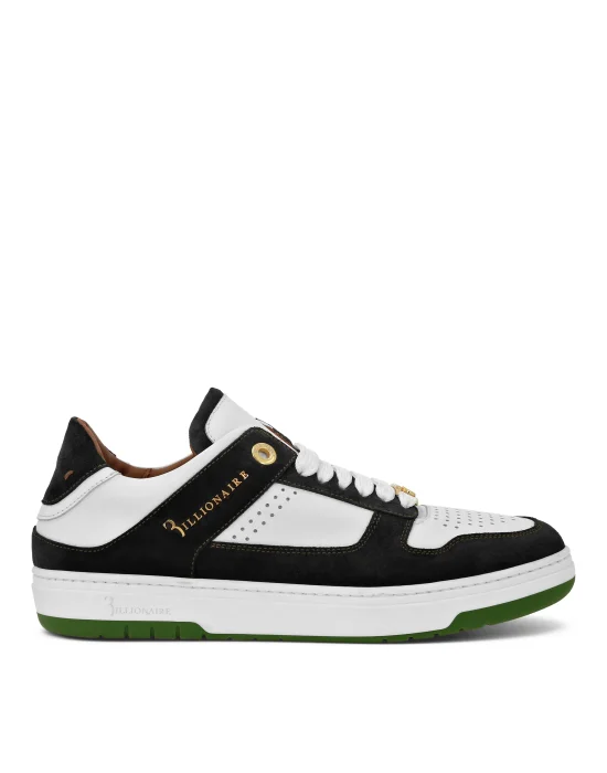 Nappa/Suede Lo-Top Sneakers