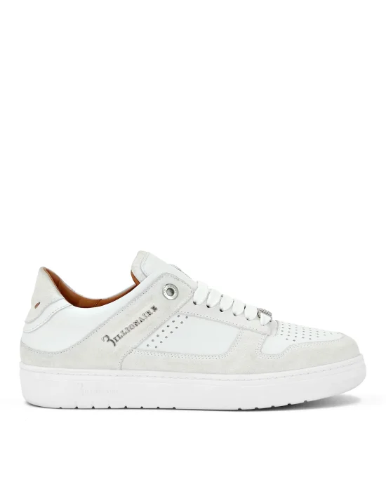 Nappa/Suede Lo-Top Sneakers